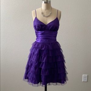 Masquerade Purple Cocktail Dress